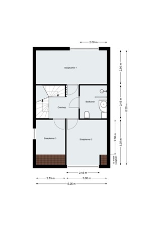 Floorplan - Peeberg 103, 4641 LC Ossendrecht